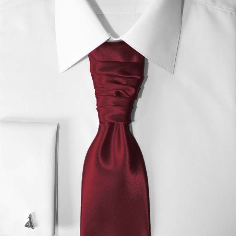 Francúzska kravata bordová