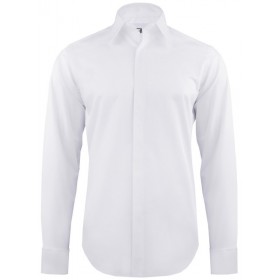 Luxusná bavlnená košeľa na manžetové gombíky slim fit Pako Lorente