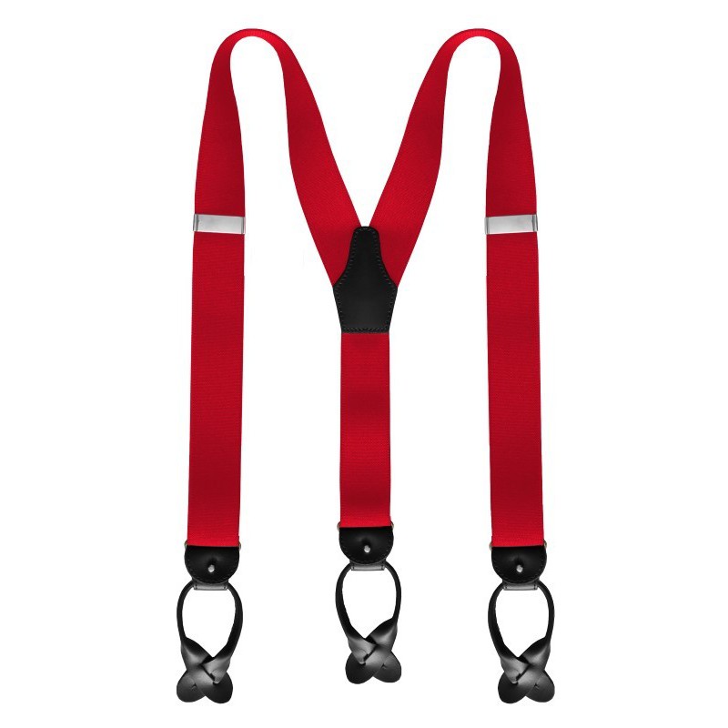 Traky na gombíky červené