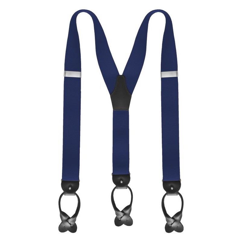 Traky na gombíky tmvomodré