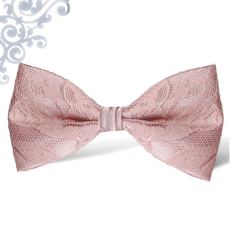 Krajkový motýlik staroružový s vreckovkou