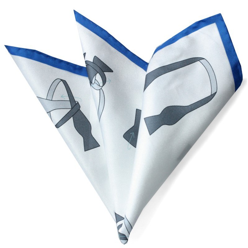 Hodvábna vreckovka viazanie motýlika Pako lorente