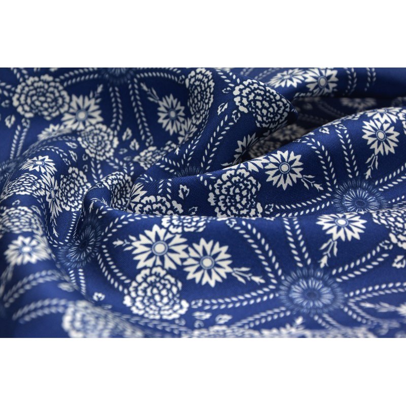 Vreckovka do saka hodvábna modro-červená