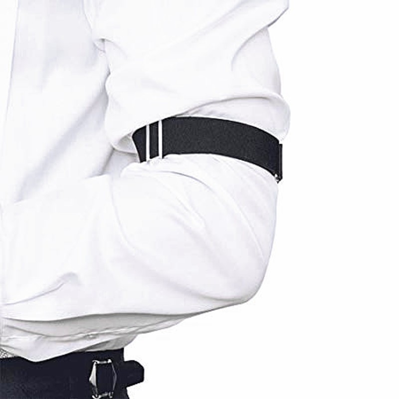 Elastické pásky na rukávy čierne