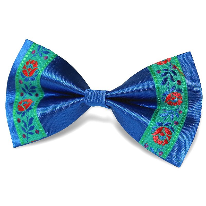 Modrý motýlik so zelenou krojovkou BWT