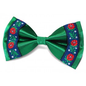 Zelený motýlik s modrou krojovkou BWT