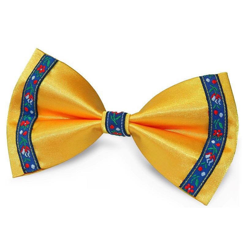 Motýlik žltý s úzkou modrou krojovkou BWT