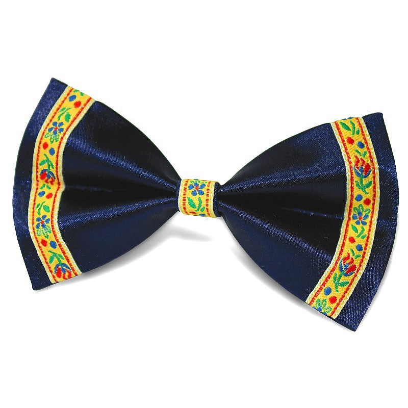 Motýlik tmavomodrý s úzkou žltou krojovkou BWT