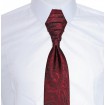 Francúzska kravata bordová vzorovaná 