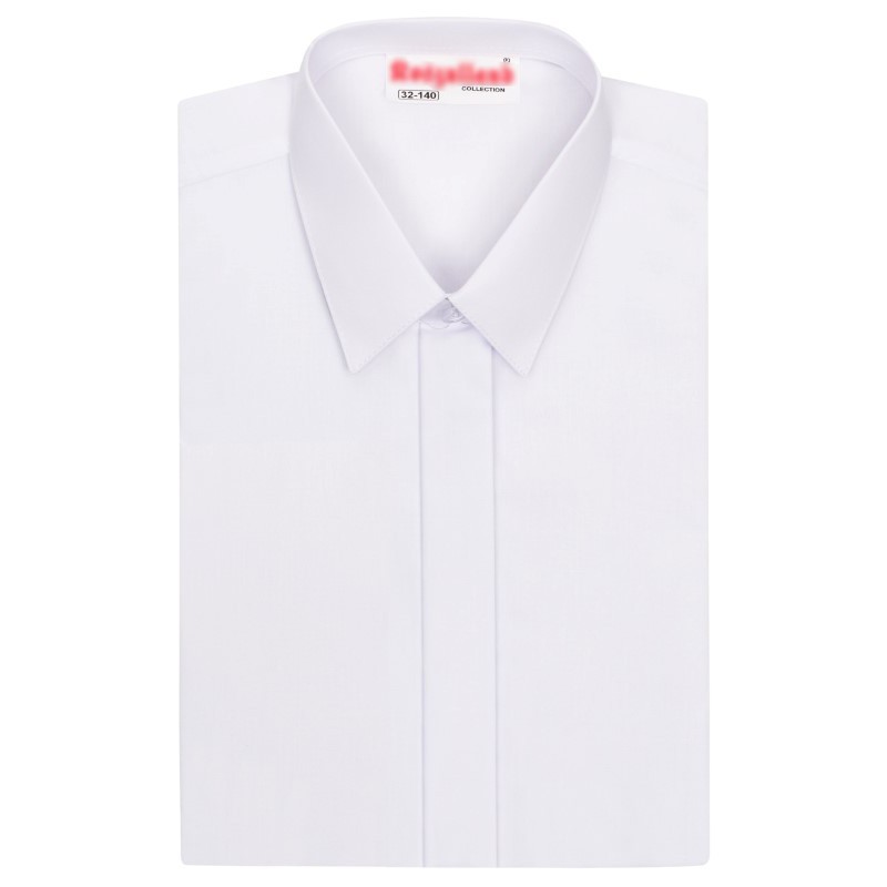 Biela chlapčenská košeľa so skrytou légou