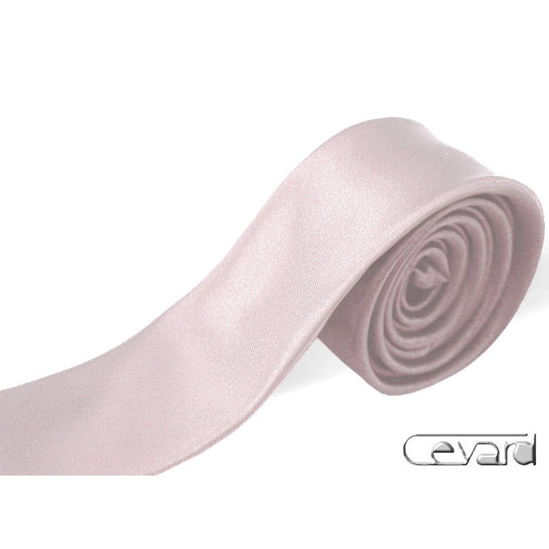 Ružová slim kravata