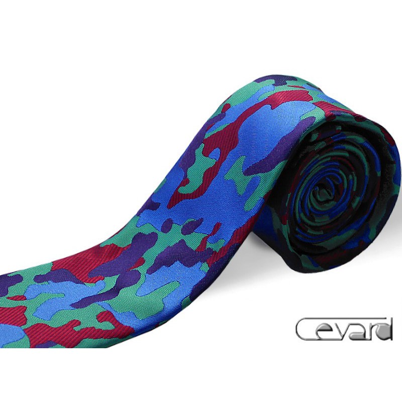 kravata zelená maskáčová