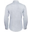 Bavlnená košeľa biela s modrým vzorom slim fit PAKO LORENTE