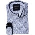 Vzorovaná košeľa biela s modrým vzorom paisley EgoMan