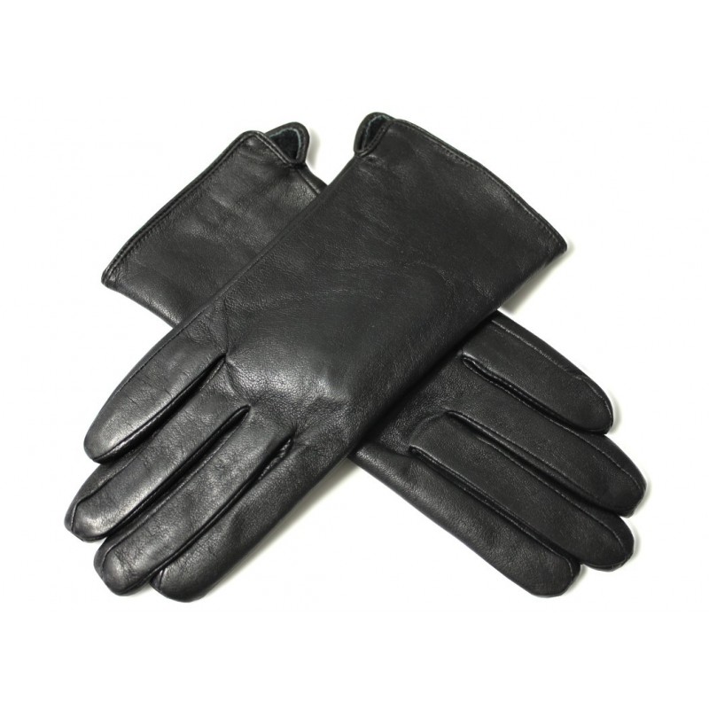 Dámske rukavice kožené s kožušinovou podšívkou