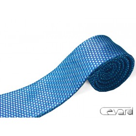 Tyrkysovo-modrá kravata štruktúrovaná