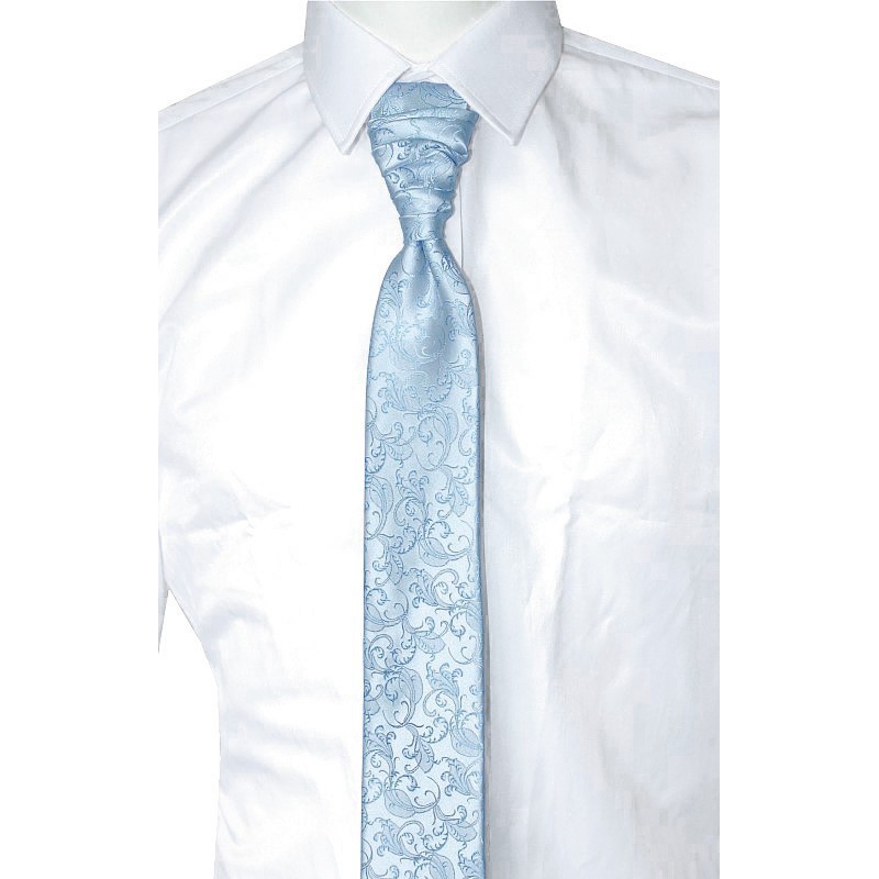 francuzska kravata svetlomodra