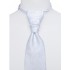 Francúzska kravata biela s kašmírovým vzorom