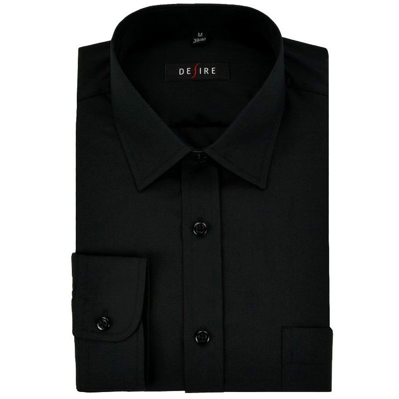 Čierna košeľa klasický strih 