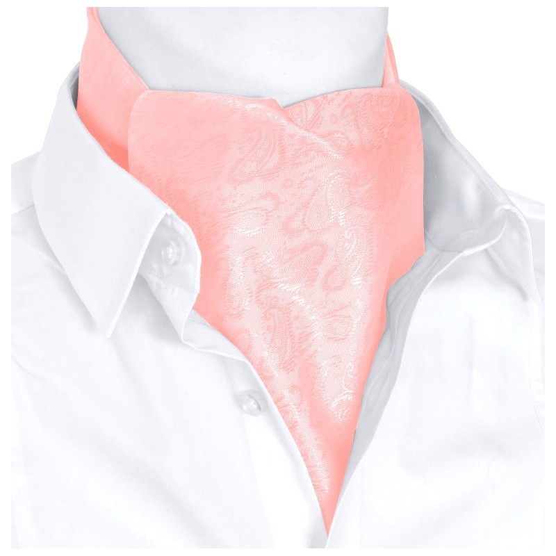 Ružový askot paisley