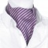 Hodvábny askot fialové prúžky