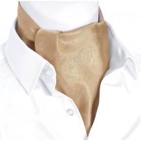 Zlatobéžový askot  paisley