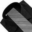 Bavlnená čierna košeľa s lycrou Klemon Fashion Exclusive collection