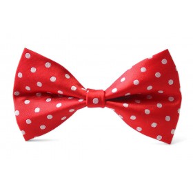 Detský motýlik červený bodkovaný BWT