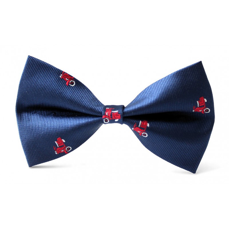 Detský motýlik tmavomodrý so vzorom motorka BWT