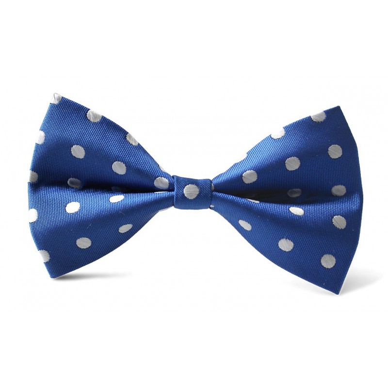 Detský motýlik bodkovaný parížska modrá BWT