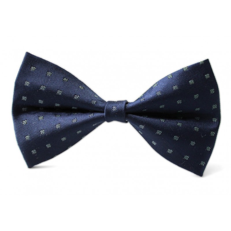 Detský motýlik tmavomodrý s drobným vzorom BWT