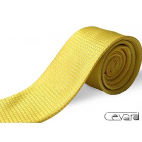 Žltá kravata štruktúrovaná