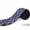kravata modro-ružová paisley