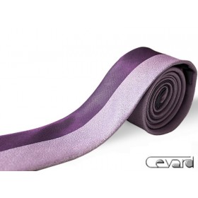 Extravagatná kravata slim fialová-baklažán