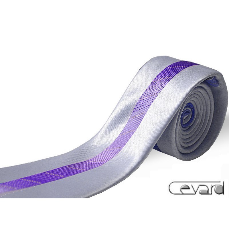 extravagantná kravata slim svetlofialová