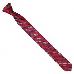 Detská kravata štruktúrovaná grafitovo-bordová