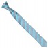 Detská kravata sivá s mentolovými prúžkami