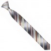 Detská kravata béžovo-hnedá prúžkovaná