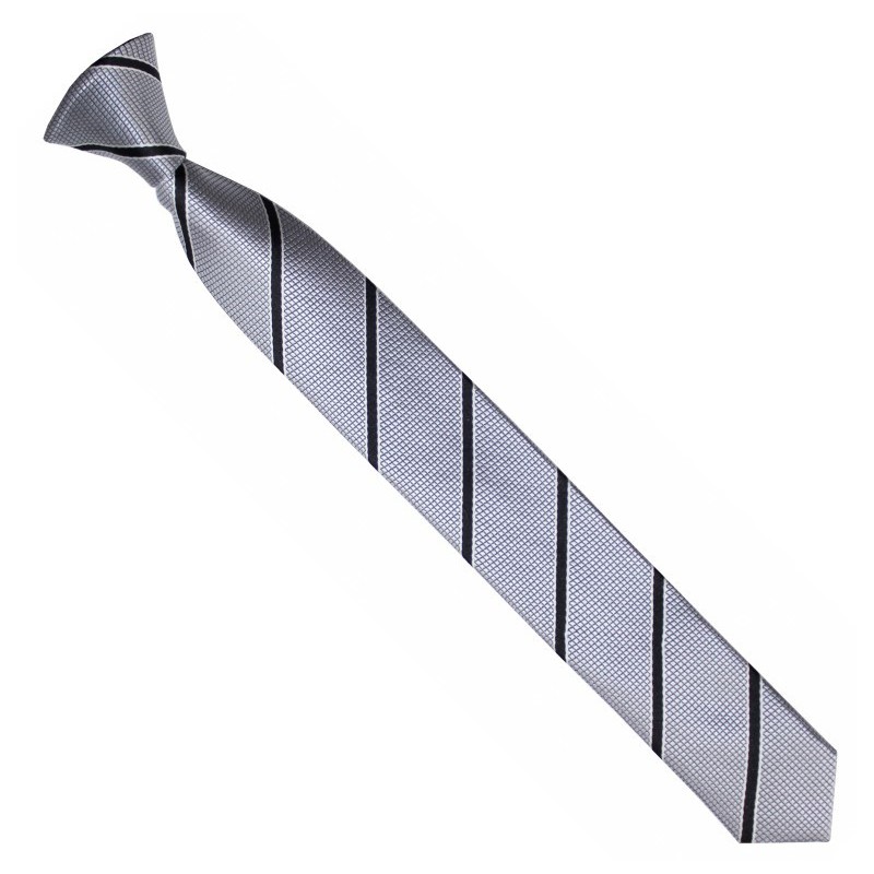 Detská kravata sivá prúžkovaná