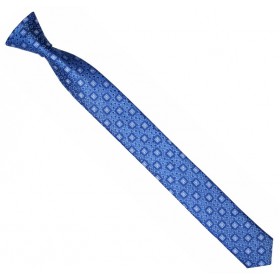Detská kravata parížska modrá s drobným vzorom