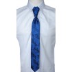 francuzska kravata parizska modra ornament