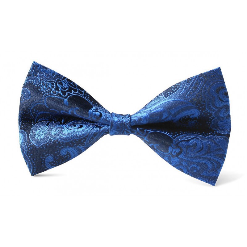 Detský motýlik parížska modrá paisley BWT