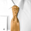 Francúzska kravata zlatá s vreckovkou
