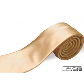 Zlatobéžová kravata matný lesk