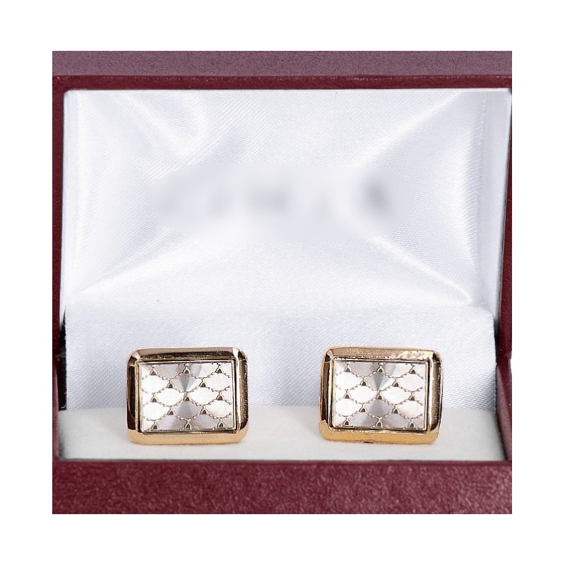 Exkluzívne manžetové gombíky zlaté so vzorom