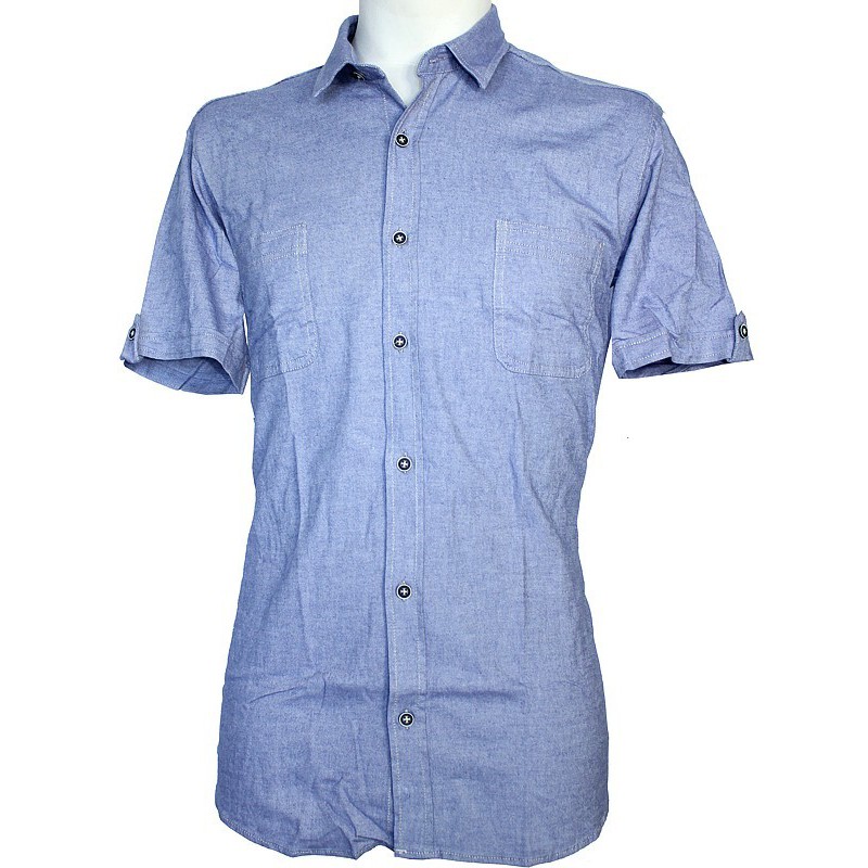 Košeľa s krátkym rukávom oxford jeans EgoMan