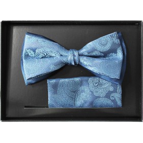 jeansový motýlik paisley