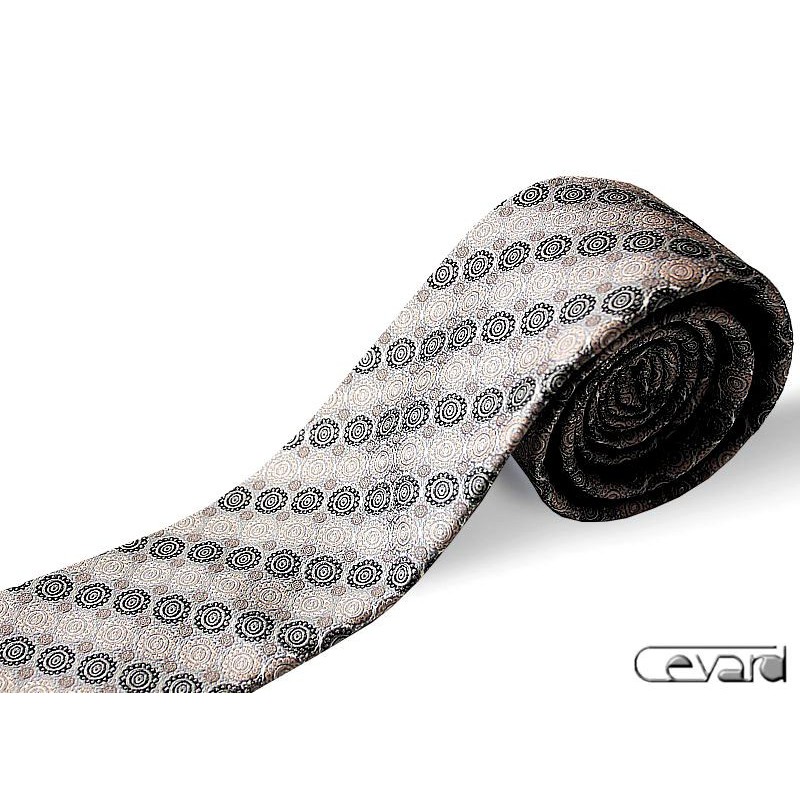 hnedo-sivá kravata