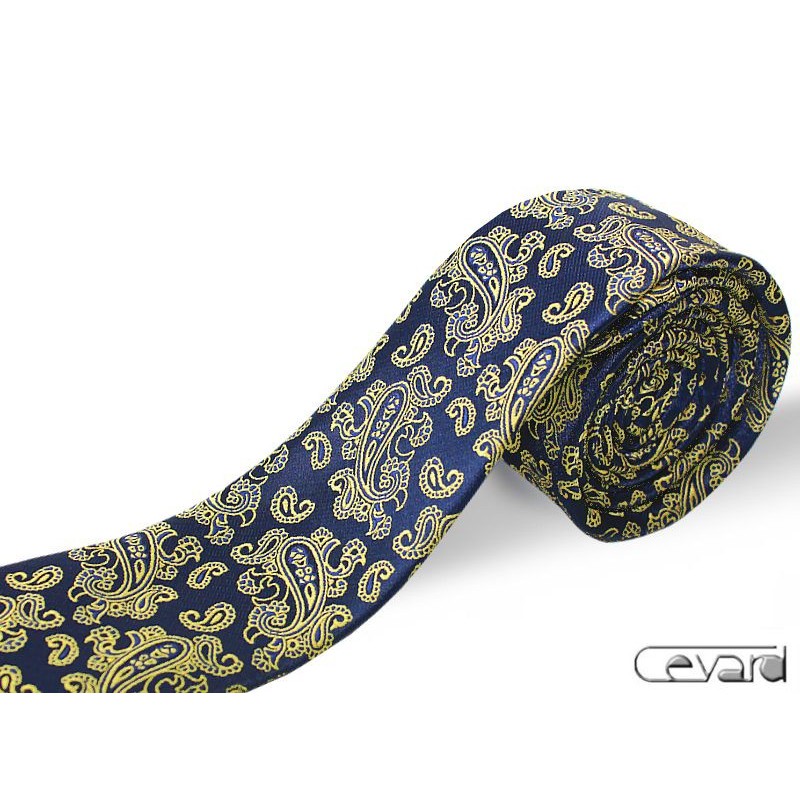 kravata modro-žltá