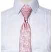 Francúzska kravata ružová paisley